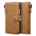 For iPhone 11 Pro Max Cowhide Texture Horizontal Flip Leather Case, with Holder & Card Slots & Wallet & Lanyard(Brown) - 1