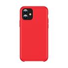 For iPhone 11 TOTUDESIGN Liquid Silicone Dropproof Coverage Case(Red) - 1