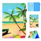 For iPad Pro 10.5 Colored Drawing Stitching Horizontal Flip Leather Case, with Holder & Card Slots(Sandbeach) - 1