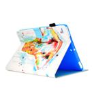 For iPad air / air 2 9.7 Colored Drawing Stitching Horizontal Flip Leather Case, with Holder & Card Slots(Watercolor Elephant) - 7
