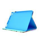 For iPad air / air 2 9.7 Colored Drawing Stitching Horizontal Flip Leather Case, with Holder & Card Slots(Sandbeach) - 6