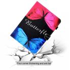 For iPad air / air 2 9.7 Colored Drawing Stitching Horizontal Flip Leather Case, with Holder & Card Slots(Butterfly Love) - 3