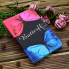 For iPad air / air 2 9.7 Colored Drawing Stitching Horizontal Flip Leather Case, with Holder & Card Slots(Butterfly Love) - 4