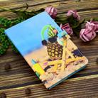 For iPad air / air 2 9.7 Colored Drawing Stitching Horizontal Flip Leather Case, with Holder & Card Slots(Pineapple) - 4