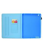 For iPad 2 / 3 / 4 Colored Drawing Stitching Horizontal Flip Leather Case, with Holder & Card Slots(Watercolor Elephant) - 8