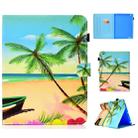 For iPad 2 / 3 / 4 Colored Drawing Stitching Horizontal Flip Leather Case, with Holder & Card Slots(Sandbeach) - 1