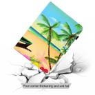 For iPad 2 / 3 / 4 Colored Drawing Stitching Horizontal Flip Leather Case, with Holder & Card Slots(Sandbeach) - 3