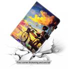 For iPad 2 / 3 / 4 Colored Drawing Stitching Horizontal Flip Leather Case, with Holder & Card Slots(Bike Boy) - 3