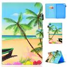 For iPad Mini 1 / 2 / 3 / 4 / 5 Colored Drawing Stitching Horizontal Flip Leather Case, with Holder & Card Slots(Sandbeach) - 1