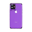 For iPhone 11 TOTUDESIGN Clear Crystal Series Metal + PC Protective Case(Purple) - 1