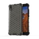 For Xiaomi Redmi 7A Honeycomb Shockproof PC + TPU Protective Case(Black) - 1