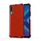 For Huawei Honor 9X Honeycomb Shockproof PC + TPU Protective Case(Red) - 1