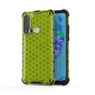 For Huawei Nova 5i Honeycomb Shockproof PC + TPU Protective Case(Green) - 1