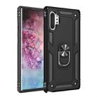 For Galaxy Note 10+ Armor Shockproof TPU + PC Protective Case with 360 Degree Rotation Holder(Black) - 1