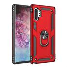 For Galaxy Note 10+ Armor Shockproof TPU + PC Protective Case with 360 Degree Rotation Holder(Red) - 1