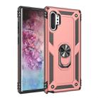 For Galaxy Note 10+ Armor Shockproof TPU + PC Protective Case with 360 Degree Rotation Holder(Rose Gold) - 1