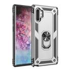 For Galaxy Note 10+ Armor Shockproof TPU + PC Protective Case with 360 Degree Rotation Holder(Silver) - 1