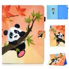 For iPad Pro 11 2018 Colored Drawing Stitching Horizontal Flip Leather Case, with Holder & Card Slots(Panda) - 1