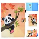 For iPad Pro 10.5 Colored Drawing Stitching Horizontal Flip Leather Case, with Holder & Card Slots(Panda) - 1