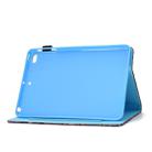 For iPad Mini 1 / 2 / 3 / 4 Colored Drawing Stitching Horizontal Flip Leather Case, with Holder & Card Slots(Colored Owl) - 4