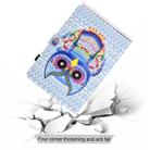 For iPad Mini 1 / 2 / 3 / 4 Colored Drawing Stitching Horizontal Flip Leather Case, with Holder & Card Slots(Colored Owl) - 9
