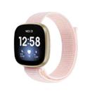 For Fitbit Versa 3 Nylon Loop Watch Band(Pearl Pink) - 1