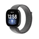 For Fitbit Versa 3 Nylon Loop Watch Band(Grey) - 1