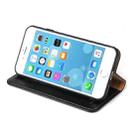 For iPhone SE 2022 / SE 2020 / 8 / 7 Fierre Shann PU Genuine Leather Texture Horizontal Flip Leather Case with Holder & Card Slots & Wallet(Black) - 5