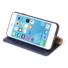 For iPhone SE 2022 / SE 2020 / 8 / 7 Fierre Shann PU Genuine Leather Texture Horizontal Flip Leather Case with Holder & Card Slots & Wallet(Blue) - 5