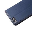 For iPhone SE 2022 / SE 2020 / 8 / 7 Fierre Shann PU Genuine Leather Texture Horizontal Flip Leather Case with Holder & Card Slots & Wallet(Blue) - 7