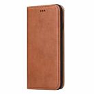 For iPhone SE 2022 / SE 2020 / 8 / 7 Fierre Shann PU Genuine Leather Texture Horizontal Flip Leather Case with Holder & Card Slots & Wallet(Brown) - 2