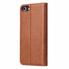 For iPhone SE 2022 / SE 2020 / 8 / 7 Fierre Shann PU Genuine Leather Texture Horizontal Flip Leather Case with Holder & Card Slots & Wallet(Brown) - 3