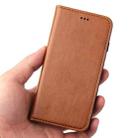 For iPhone SE 2022 / SE 2020 / 8 / 7 Fierre Shann PU Genuine Leather Texture Horizontal Flip Leather Case with Holder & Card Slots & Wallet(Brown) - 8