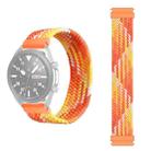 20mm Universal Nylon Weave Watch Band (Colorful Orange) - 1