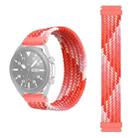 22mm Universal Nylon Weave Watch Band (Colorful Red) - 1