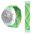 22mm Universal Nylon Weave Watch Band (Colorful Green) - 1