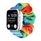 Flannel Hair Ring  Strap Watch Band For Apple Watch Series 8&7 41mm / SE 2&6&SE&5&4 40mm / 3&2&1 38mm(9) - 1