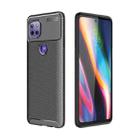 For Motorola Moto G 5G Carbon Fiber Texture Shockproof TPU Case(Black) - 1