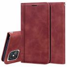 For iPhone 12 / 12 Pro Frosted Business Magnetic Horizontal Flip PU Leather Case with Holder & Card Slot & Lanyard(Brown) - 1