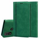 For Huawei P Smart (2020) Frosted Business Magnetic Horizontal Flip PU Leather Case with Holder & Card Slot & Lanyard(Green) - 1