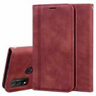 For Huawei P Smart (2020) Frosted Business Magnetic Horizontal Flip PU Leather Case with Holder & Card Slot & Lanyard(Brown) - 1