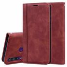 For Huawei Y6p (2020) Frosted Business Magnetic Horizontal Flip PU Leather Case with Holder & Card Slot & Lanyard(Brown) - 1