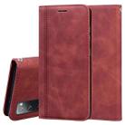 For Samsung Galaxy S20 FE 5G Frosted Business Magnetic Horizontal Flip PU Leather Case with Holder & Card Slot & Lanyard(Brown) - 1