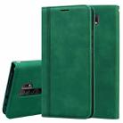 For Xiaomi Redmi 9 Frosted Business Magnetic Horizontal Flip PU Leather Case with Holder & Card Slot & Lanyard(Green) - 1