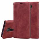 For Xiaomi Redmi 9 Frosted Business Magnetic Horizontal Flip PU Leather Case with Holder & Card Slot & Lanyard(Brown) - 1
