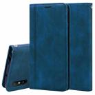 For Xiaomi Redmi 9A Frosted Business Magnetic Horizontal Flip PU Leather Case with Holder & Card Slot & Lanyard(Blue) - 1