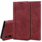 For Xiaomi Redmi 9A Frosted Business Magnetic Horizontal Flip PU Leather Case with Holder & Card Slot & Lanyard(Brown) - 1