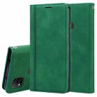 For Xiaomi Redmi 9C Frosted Business Magnetic Horizontal Flip PU Leather Case with Holder & Card Slot & Lanyard(Green) - 1