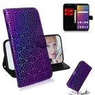 For LG Stylo 5 Solid Color Colorful Magnetic Buckle Horizontal Flip PU Leather Case with Holder & Card Slots & Wallet & Lanyard(Purple) - 1