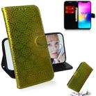 For LG W10 Solid Color Colorful Magnetic Buckle Horizontal Flip PU Leather Case with Holder & Card Slots & Wallet & Lanyard(Gold) - 1